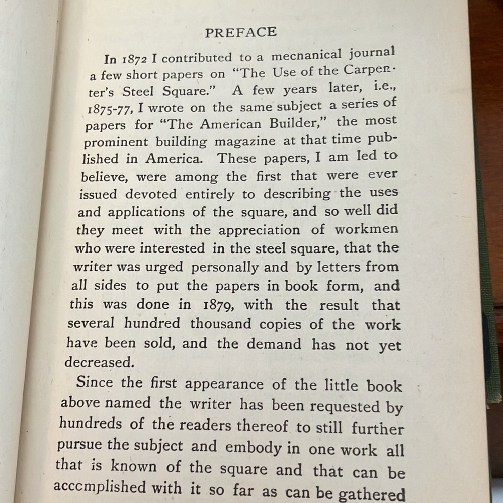 PRACTICAL USES OF THE STEEL SQUARE REVISED EDITIONS VOL.1 & 2 FRED T. HODGSON - Picture 11 of 16